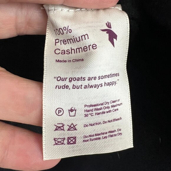 State Cashmere Mens V-neck Black Sweater Vest Size XL Preppy Academia Classic - Picture 4 of 7